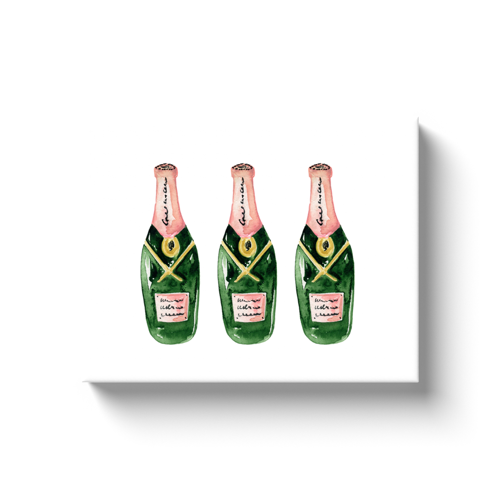 Champagne Please Printed Canvas - Salud HTX
