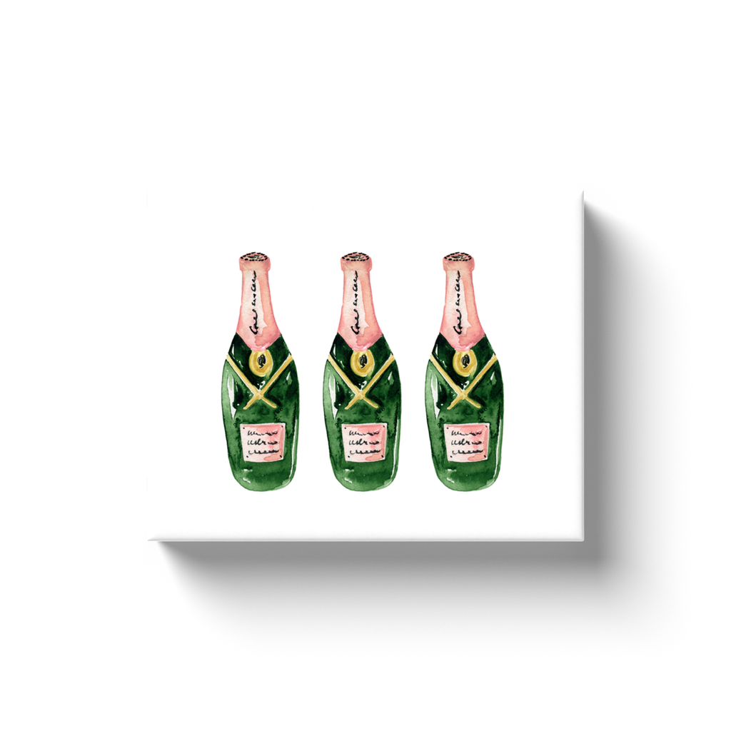 Champagne Please Printed Canvas - Salud HTX