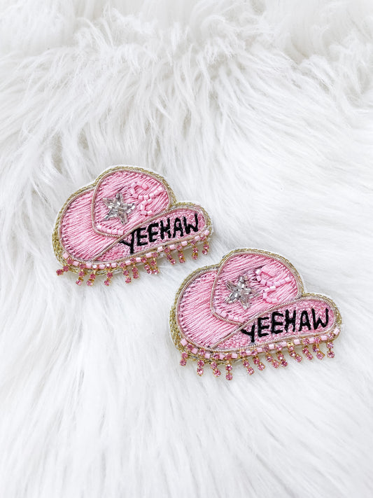 Yeehaw Hat Beaded Earrings